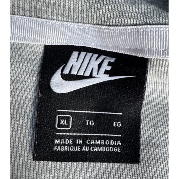 Nike USA Tech Fleece Windrunner Asym Full Zip Hoodie Woman's Sz XL Heather Grey - Picture 5 of 13